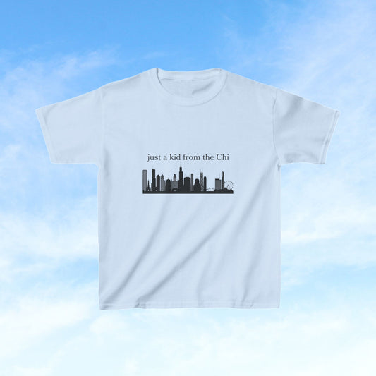 Chicago Tee for Kids, Illinois Baby Shirt, Chicago Cubs Outfit, Chi-Town Children's Clothing, Chicago Skyline Baby Child Top