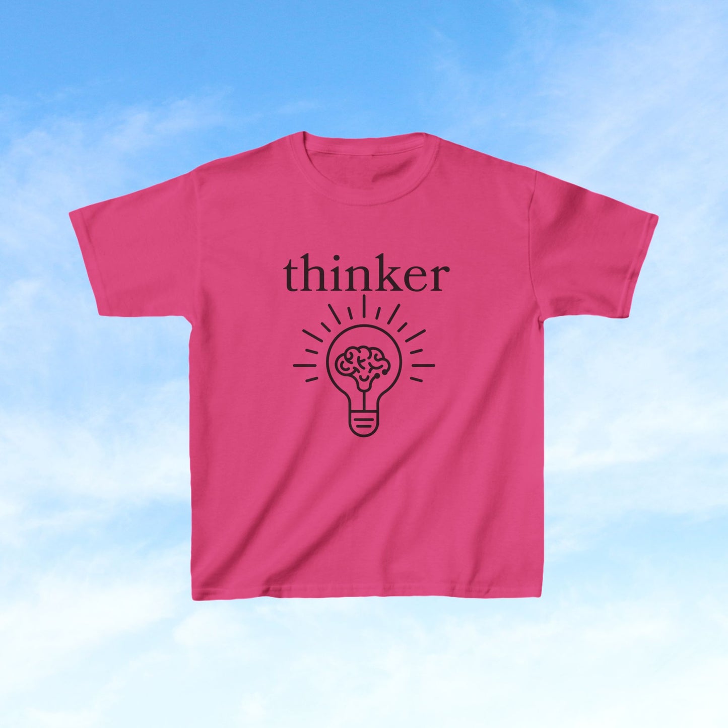 Thinker Tee, Curious Toddler Shirt, Inquisitive Baby Top, Learning Kid Tshirt, Playdate Outfit, Child Education Clothes