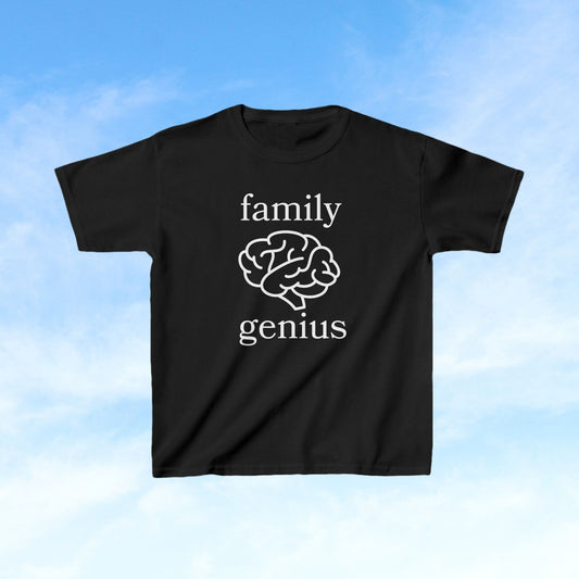 Family Genius Kid T-Shirt-Celebrate Your Little One Intelligence in Style