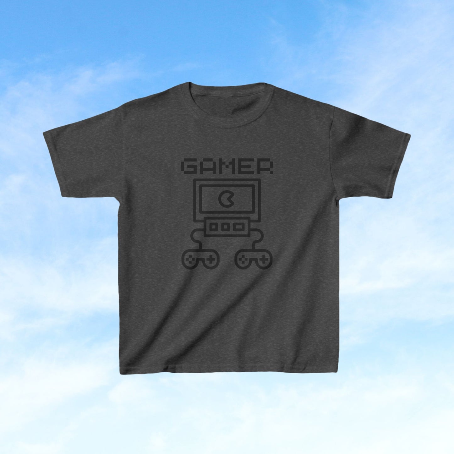 Gamer Kids T-Shirt- Stylish and Comfy Gaming Tee for Boys and Girls Black Print