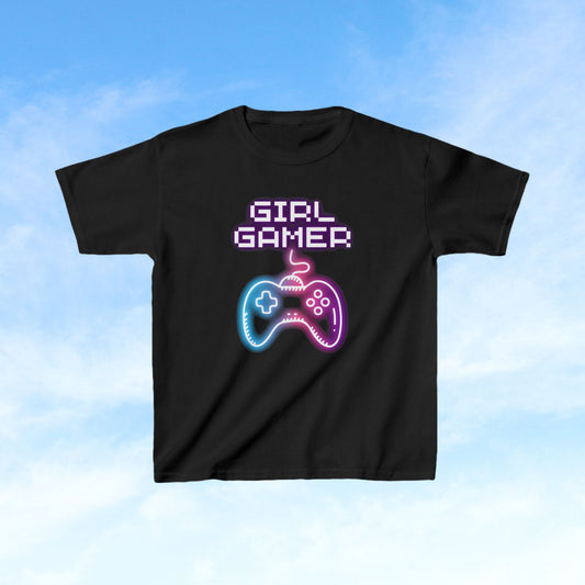 Adorable Girl Gamer T-Shirt- Perfect for Kids and Toddlers- Soft Stylish and Perfect for Little Gamers